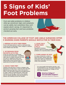 5 Signs Your Child Might Have a Foot Problem